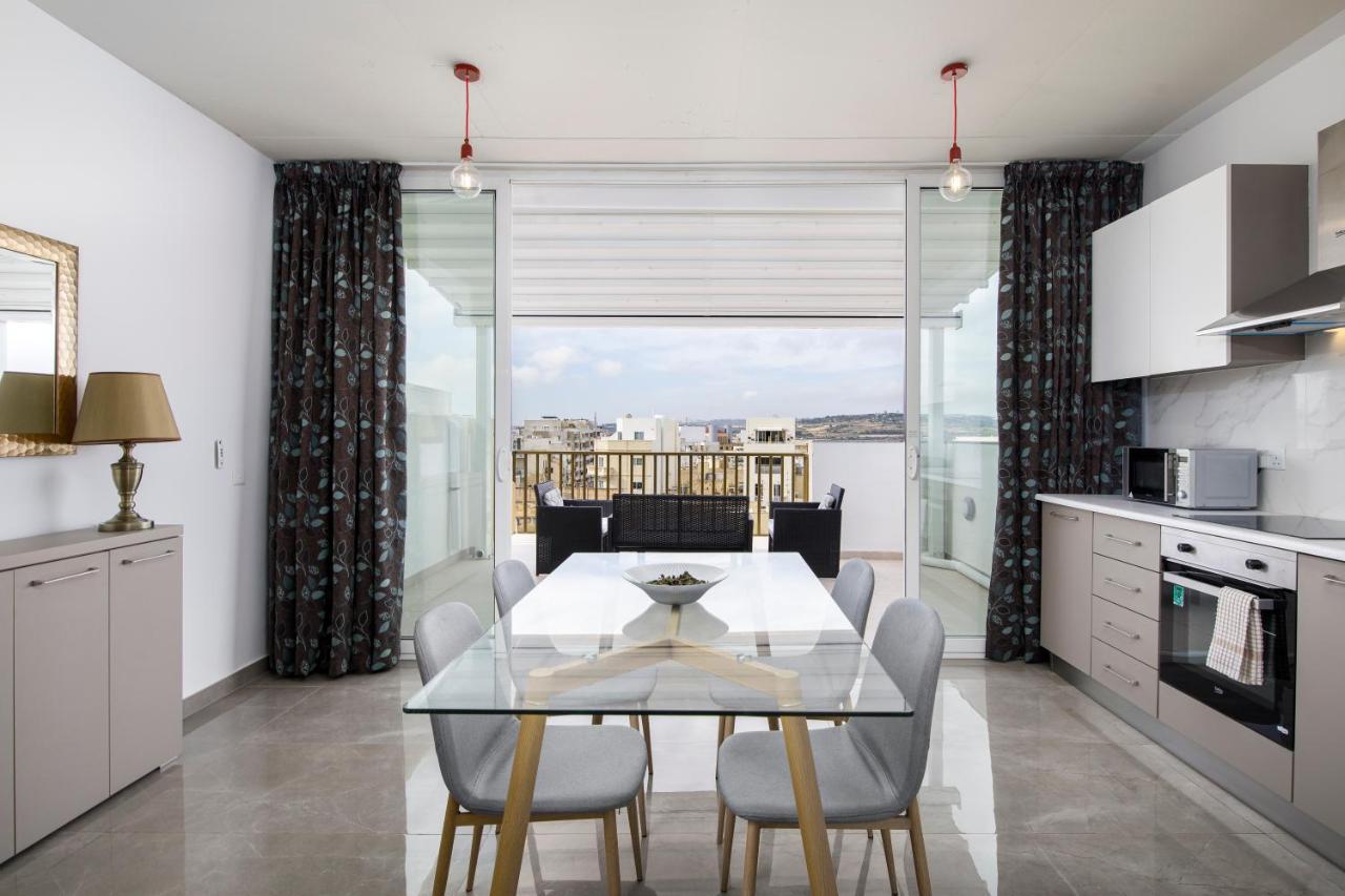 Hilltop Apartments - Stylish Comfort Living Close To The Sea, Bugibba Сент-Полс-Бей Экстерьер фото
